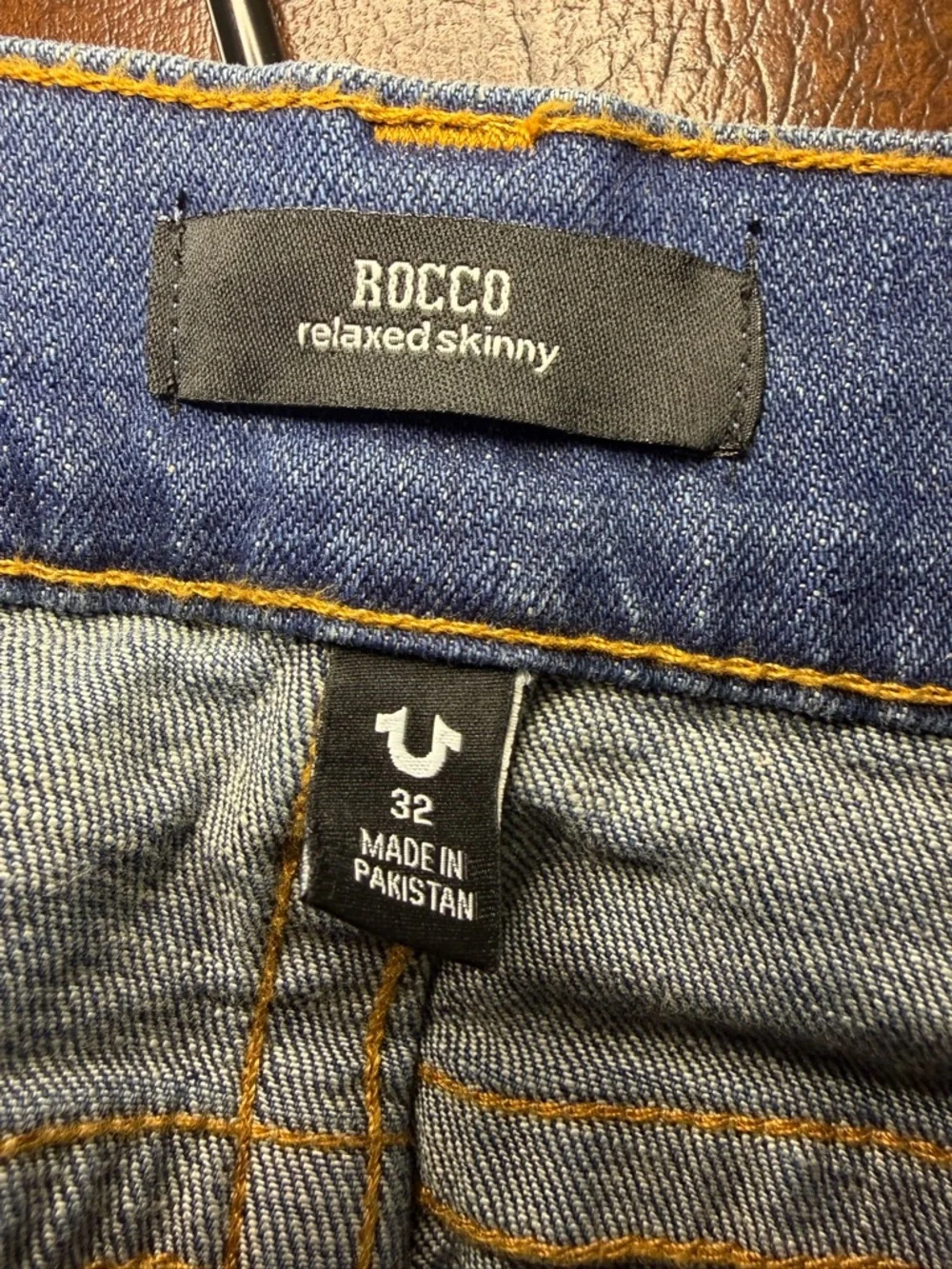 True Religion Men’s Relaxed Fit Jeans - Blue Denim